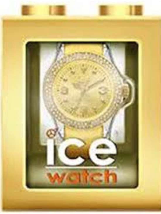 Women\'s Gold Crystal Accent Silicone Strap Watch